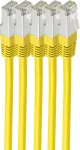 Shiverpeaks BS75711-HY-SET5 Cat6 S/FTP jungiamasis kabelis, 1 m, geltonas, LSZH, 5 vnt.