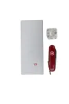 Rakto pakabuko peilis Victorinox Signature Lite raudonas su LED &scaron;viesa, modelis 0.6226