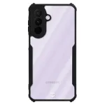 Tactical nugarėlės dangtelis Quantum Stealth Samsung Galaxy A27 5G permatomas/juodas