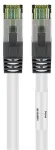 DSIT RJ45 tinklo kabelis S/FTP PiMF CAT 8, 1 m, baltas
