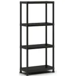 KETER 4 lygių lentyna Shelf 60 su 4 lentynomis 60x30x135cm juoda