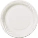 PAPSTAR pure vienkartinė lėk&scaron;tė apvali 26 cm ypač tvirta balta i&scaron; cukranendrių bagaso 50 vienetų 11176