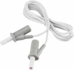 VOLTCRAFT MSB-501 itin lankstus saugos matavimo laidas [4 mm lamelinis ki&scaron;tukas - 4 mm lamelinis ki&scaron;tukas] 1,5 m baltas 10 A (VC-8063555)