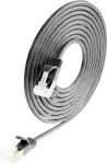 Wirewin Light tinklo kabelis apvalus U/FTP Cat 6a juodas 0,5m plonas lankstus PoE (PKW-LIGHT-STP-K6A 0.5 SW)