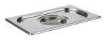 APS GN 1/4 dangtis 265 x 162 x 30 mm, nerūdijantis plienas, be &scaron;auk&scaron;to i&scaron;pjovos, tinka plauti indaplovėje - 1 vnt. 81495