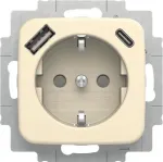 BUSCH-JAEGER SCHUKO ki&scaron;tukinis lizdas su USB-A+C, 20 EUCB2USBAC-212 (2CKA002011A6295)