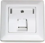 D&auml;twyler 185866 RJ45 Cat 7A duomenų modulis, 1 prievadas, baltas