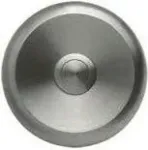 Grothe ETA S 100 apvalus nerūdijančio plieno durų skambučio mygtukas, 80 mm, įleidžiamas, NO kontaktas 55540