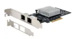 EXSYS EX-60202 dviejų prievadų 1 Gigabit Ethernet PCIe x4 tinklo plok&scaron;tė su Intel I350-AM2 lustu, 2x RJ45, pridedamas žemo profilio laikiklis