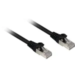 Laidas Patch RJ45 Cat.6a SFTP (juodas, 10 m, LSOH (be halogenų))