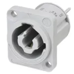 Neutrik NAC3MPXXB powerCON TRUE1 TOP korpuso jungtis, vyri&scaron;koji, 2+PE, 20 A, 250 V AC, pilka, skydinė