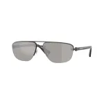 Burberry BE3164-13166G vyri&scaron;ki pilotiniai akiniai nuo saulės, juodas rėmelis, pilkos gradientinės lę&scaron;iai, 62mm