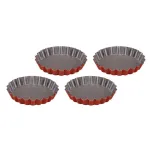 GUARDINI tartelių formelių rinkinys, 4 vnt., Rossana, &Oslash;12x1,9 cm, nepridegantis plienas, antracito spalvos