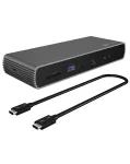 ICY BOX IB-DK8801-TB4 Laidinė Thunderbolt 4 dokų stotelė, antracitinė, juoda
