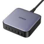 Ugreen 200W GaN įkroviklis, 4x USB-C, 2x USB-A, juodas