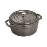 Staub La Cocotte ketaus puodas apvalios formos, 26 cm, grafito pilka