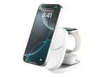 Vidinis belaidis įkroviklis Belkin UltraCharge 25W Qi2 3in1 Magnetinis apvalus baltas EU
