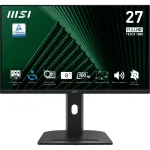 MSI PRO MP275PG 27 colių ekranas, Full HD 1920x1080, IPS, 100 Hz, 1 ms MPRT, HDMI, DisplayPort, D-Sub (VGA), 2x 2 W garsiakalbiai, Adaptive-Sync, palenkiamas/pasukamas/auk&scaron;čio reguliavimas/pivot, VESA 100x100, TUV, Kensington, juodas