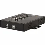 StarTech.com 4 prievadų serijinis USB į RS232/RS485/RS422 adapteris - Pramoninis USB 2.0 į DB9 serijinį keitiklį - IP30 - Tvirtinamas ant DIN bėgio - Metalinis serijinis USB mazgas - 15 kV ESD apsauga