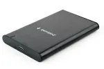 GEMBIRD EE2-U3S-6 USB 3.1 2,5 colio SATA HDD dėklas su Type-C prievadu, &scaron;lifuotas aliuminis - juoda