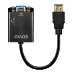 Adapteris HDMI į VGA su garso i&scaron;vestimi Savio SAVAK-76