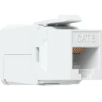 Ubiquiti UACC-KEYSTONE-JACK-C6 Cat6 keystone modulis jungiamas be įrankių (12 vnt.), baltos spalvos