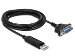 Serijinis kabelis DeLOCK 66281 juodas 1,8 m RS-232 USB Type-A