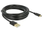 USB kabelis DeLOCK 83669 USB 2.0 4 m USB A USB C juodas