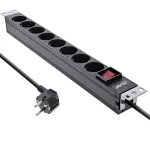InLine 16412S apsauginis tinklo filtras Juoda 8 AC lizdai 2 m