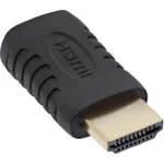HDMI adapteris InLine 17691G HDMI A ki&scaron;tukas / Mini HDMI lizdas, auksuoti kontaktai
