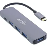 USB Hub InLine USB 3.2 USB-C Multi Hub 4x USB-A 5Gb/s + USB-C (Data/PD 87W)