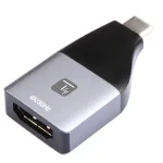 Techly IADAP-USBC-HDMI4K USB-C&ndash;HDMI keitiklis, 24 kontaktų USB-C ki&scaron;tukas ir HDMI lizdas, 4K (3840 x 2160), juodas, sidabrinis