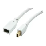 Synergy 21 S216366 &ndash; Mini DisplayPort (vyri&scaron;kas) į Mini DisplayPort (moteri&scaron;kas) adapteris, auksuoti kontaktai, baltas