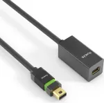 PureLink - MiniDP Verl&auml;ngerung - Ultimate Serie - 1,00m - schwarz PureLink&reg; - Ultimate Serie. MiniDP Verl&auml;ngerung mit 24 kt. vergoldeten Pr&auml;zisions-St