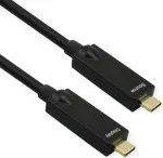 ROLINE USB 3.2 Gen 2 laidas, AOC, C-C, ST/ST, 10Gbit/s, 4K60Hz, PD 60W, juodas, 15 m