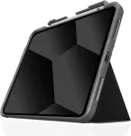 STM dux plus - Flip-H&uuml;lle f&uuml;r Tablet - widerstandsf&auml;hig - Polycarbonat, Thermoplastisches Polyurethan (TPU) - Schwarz - f&uuml;r Apple 10,9-inch iPad (10.