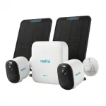 Apsaugos rinkinys Reolink Hub 1 su 2x Argus B350 kameromis ir 2x saulės baterijomis