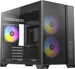 Antec korpusas Mini FLUX M Micro-ATX / Mini-ITX be maitinimo &scaron;altinio juodas