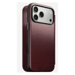 Mobilaus telefono dėklas Nomad Modern Leather Folio, skirtas iPhone 17 Pro Max &ndash; oda, TPU, PC, aliuminis, bordo spalvos, 16 cm (6,3 colio)