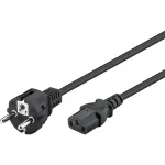 Goobay IEC laidas 5 m juodas, ki&scaron;tukas F tipas, IEC C13, H05VV-F3G