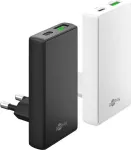 Goobay USB-C PD GaN Dual-Fast Charger 90&deg; Flat 65 W juodas - 1x jungtis (75723)