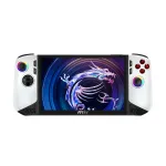Ne&scaron;iojama žaidimų konsolė MSI Claw 8 AI+ A2VM-091, 20,3 cm (8 colių), 2 TB, liečiamas ekranas, Wi-Fi, juoda, balta