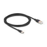 USB laidas DeLOCK 81227 2,5 m USB A &ndash; USB C juodas