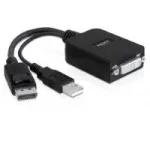 Vaizdo kabelio adapteris DeLOCK 61855 0,23 m DisplayPort DVI-I juodas