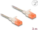DeLOCK RJ45 Cat.6A U/UTP Slim 3m Skaidrus tinklo kabelis