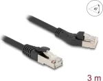 Tinklo kabelis DeLOCK RJ45 Cat.8.1 45&deg; kairėn lenktas į tiesų 3 m juodas