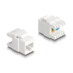 Keystone modulis DeLOCK 88131 plok&scaron;čias RJ-45 baltas