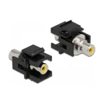 Keystone modulis DeLOCK 86740 plok&scaron;čias juodas RCA