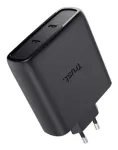 TRUST Maxo 100W 2 prievadų USB-C GaN įkroviklis &ndash; 100 W, 2&times; USB-C, 20 V maks., 2 m laidas, juodas