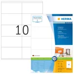 Lipdukai HERMA Premium A4 105x57 mm balto matinio popieriaus 1000 vnt.